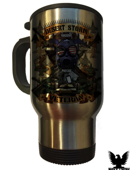 Desert Storm Veteran 14 Oz Travel Mug