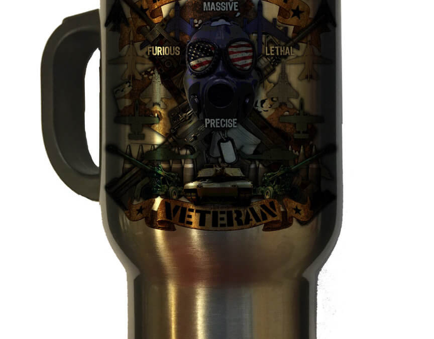 Desert Storm Veteran US Navy Travel Mug
