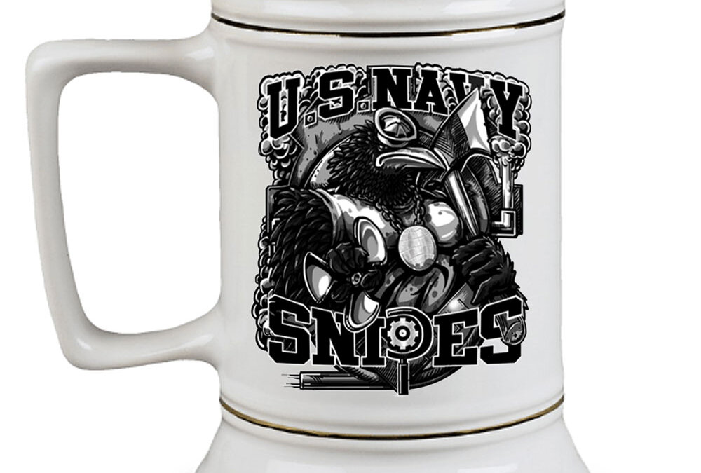 Snipes Rate Navy Custom 28 oz Stein