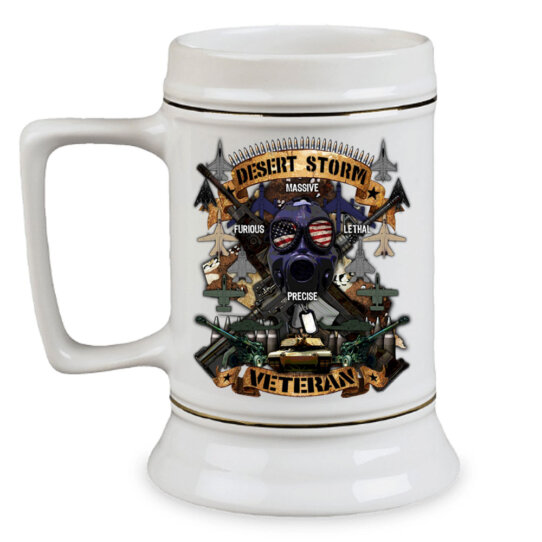 Desert Storm Veteran Military Stein