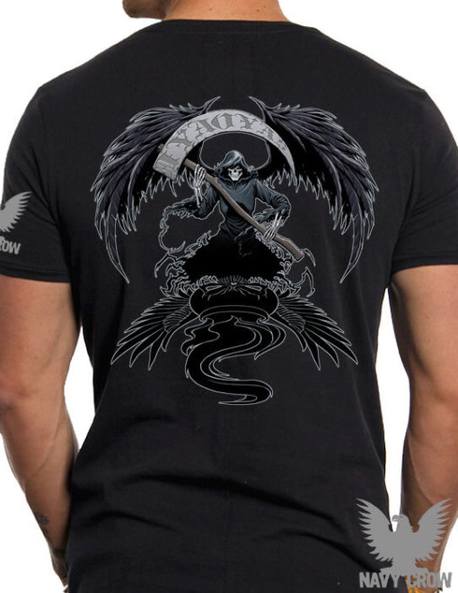 IYAOYAS Grim Reaper US Navy Shirt