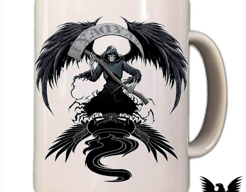 IYAOYAS Grim Reaper US Navy Coffee Mug