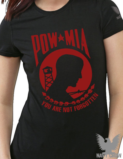 POW MIA You Are Not Forgotten US Navy Women’s Shirt