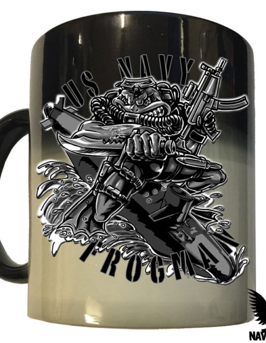 US Navy Frogman Lava Coffee Mug