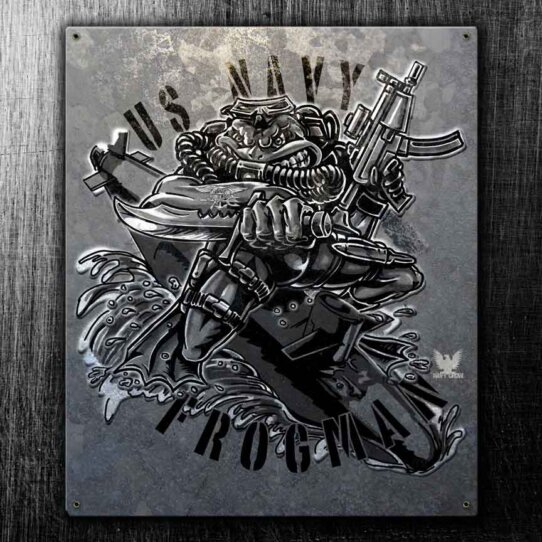 SEAL Frogman US Navy Military Sign