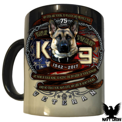 K9 Veteran US Navy Lava Mug