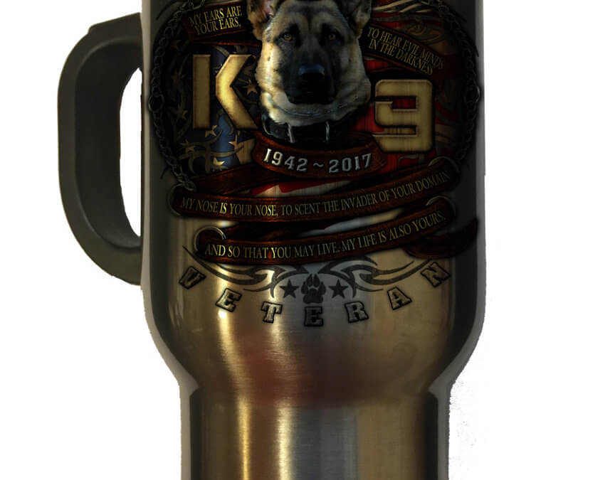 K9 Veteran US Navy Travel Mug