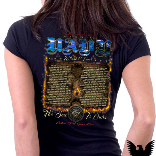 United States Navy World Tour Ladies Shirt
