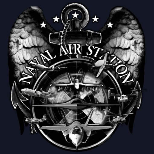 USN-NAS-Airdales-Decal-Black