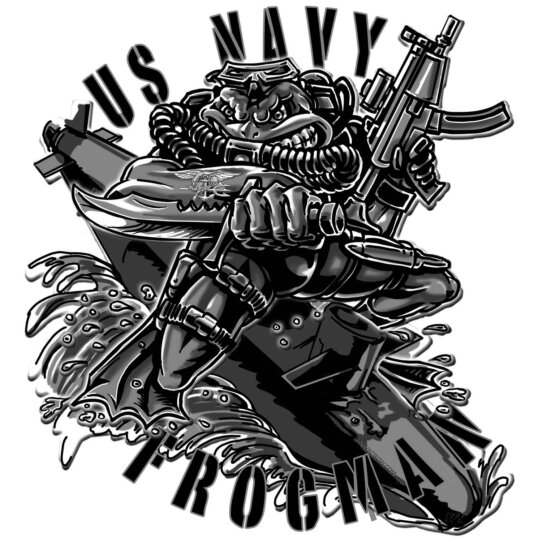 Frogman-Decal