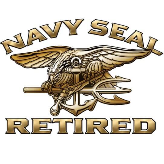Navy Seal Retired US Navy Veteran 3-18 Inch Custom Decal Sticker