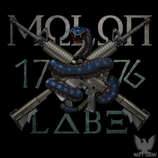 Molon Labe 1776 US Navy Sticker