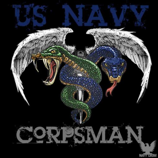 Hospital Corpsman Caduceus US Navy Sticker