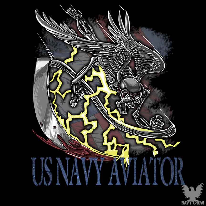 Aviator US Navy Sticker