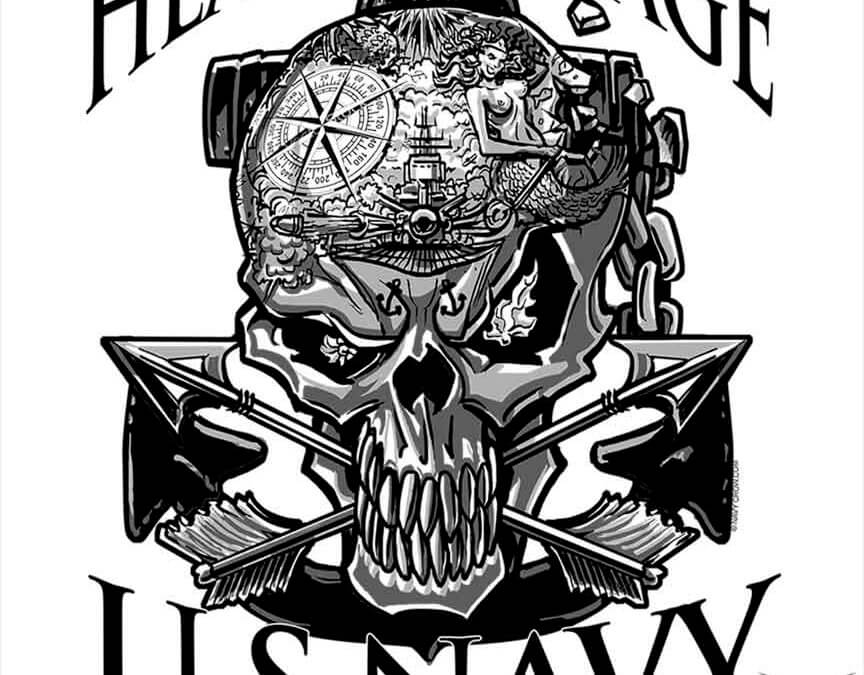 Heavy Damage US Navy Guided Missile Destroyer Sticker