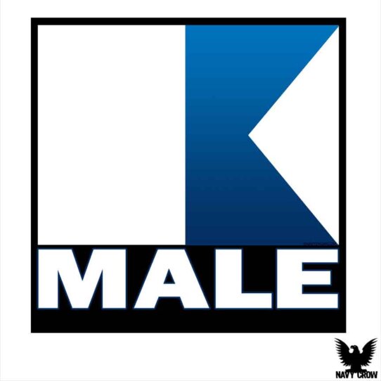 Alpha Male US Navy Sticker