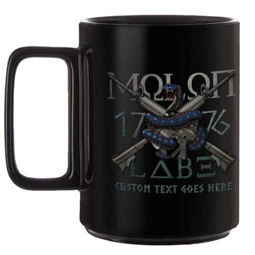 Molon Labe 1776 US Navy Veteran Coffee Mug Black