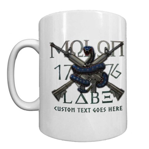 Molon Labe 1776 US Navy Veteran Coffee Mug White