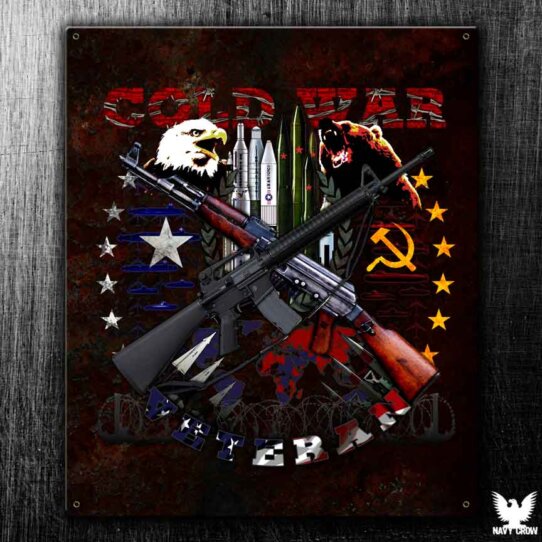 Cold War Veteran US Navy Military Sign