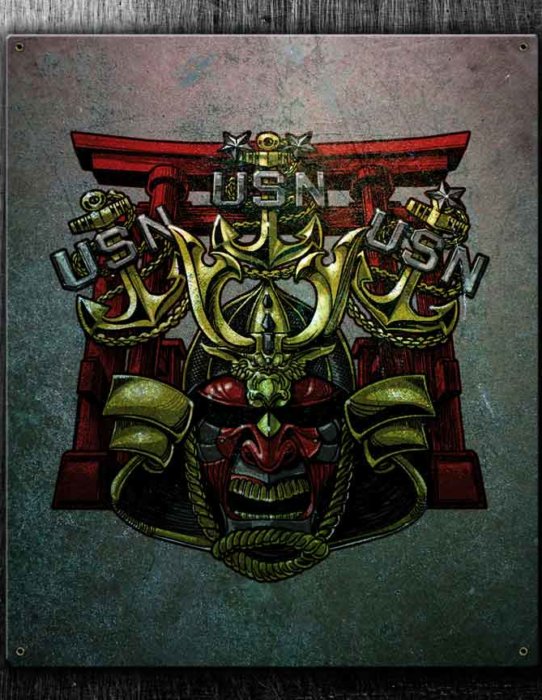 Samurai Chiefs US Navy Military Sign