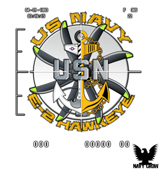 US Navy Aviation E-2C Hawkeye Decal