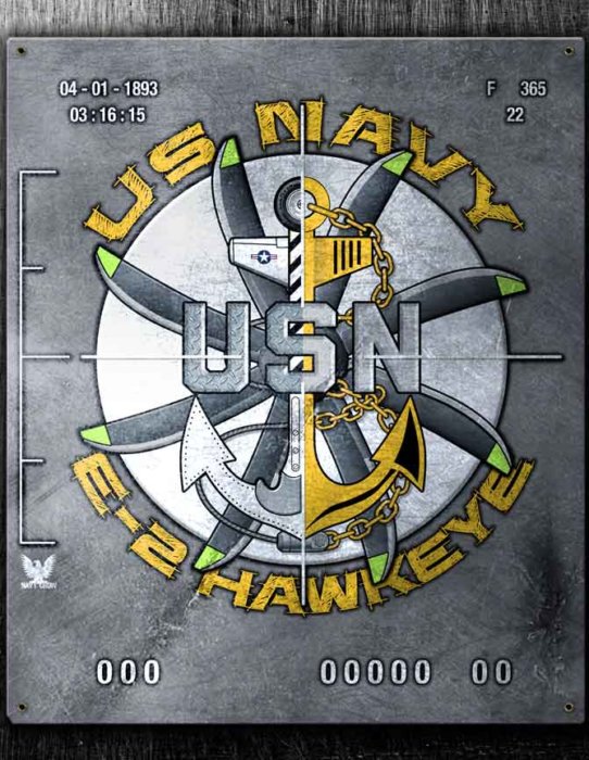 E-2 Hawkeye US Navy Military Sign