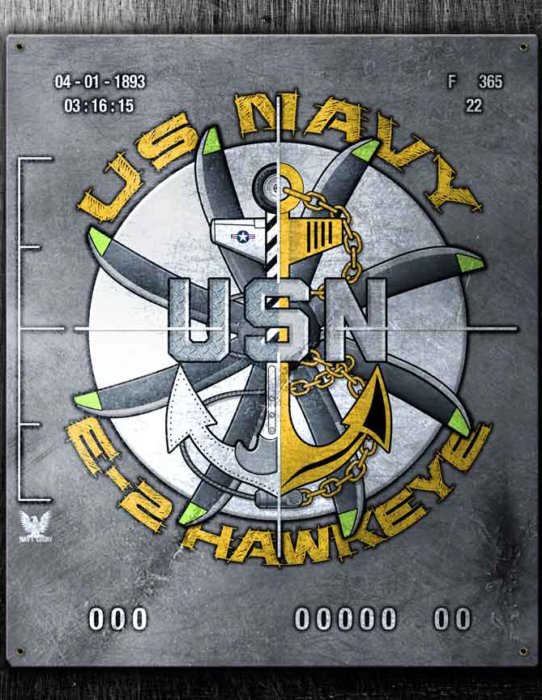 US Navy Logo Sign Round 12