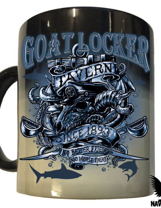 US Navy Chief Goat Locker Lava Mug