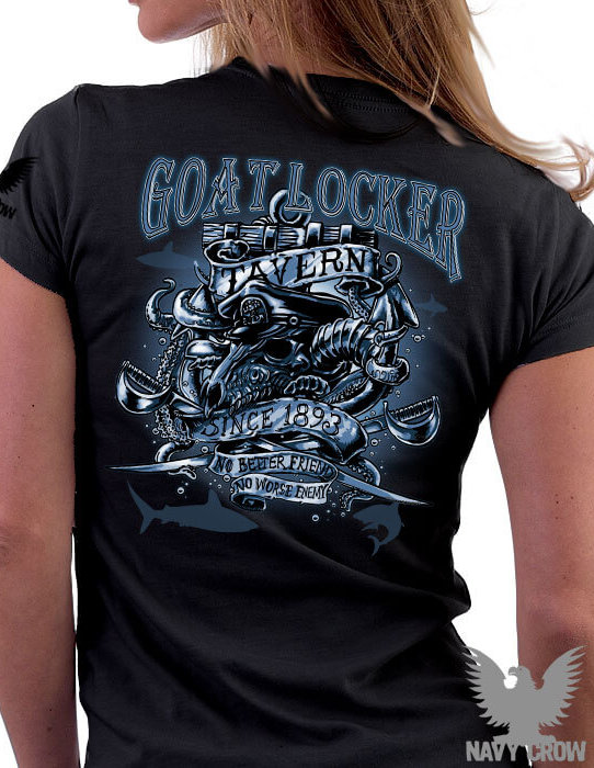 US Navy Chief Goatlocker Ladies Shirt