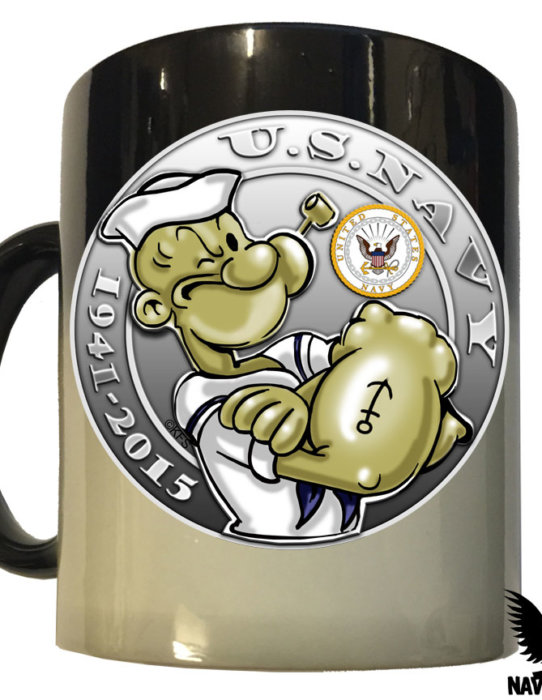 US Navy Popeye Lava Mug