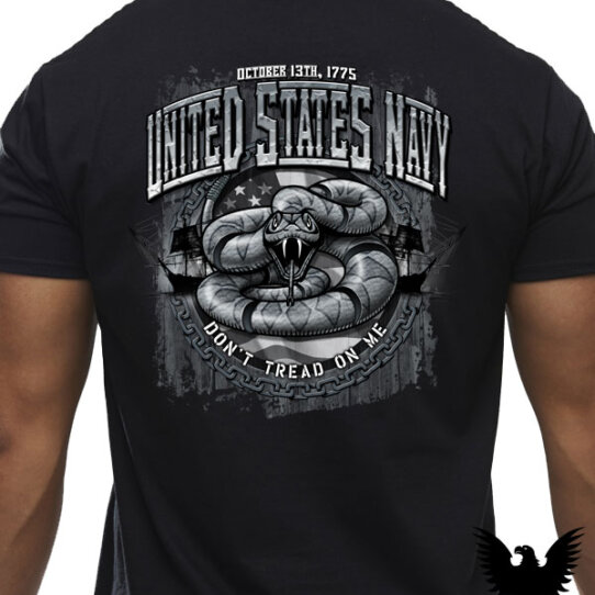 US Navy Dont Tread On Me Mens Shirt