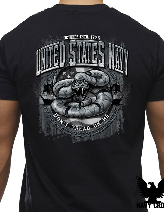 US Navy Dont Tread On Me Mens Shirt