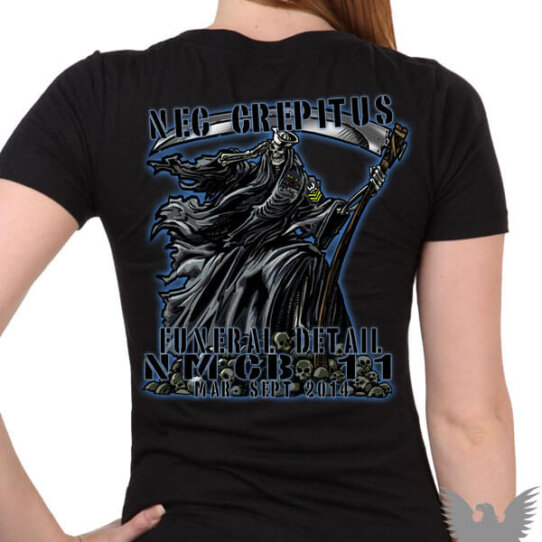 USN NMCB 11 Funeral Detail Custom Navy Shirt