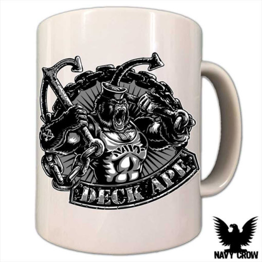 United States Navy Deck Ape Coffee Mug