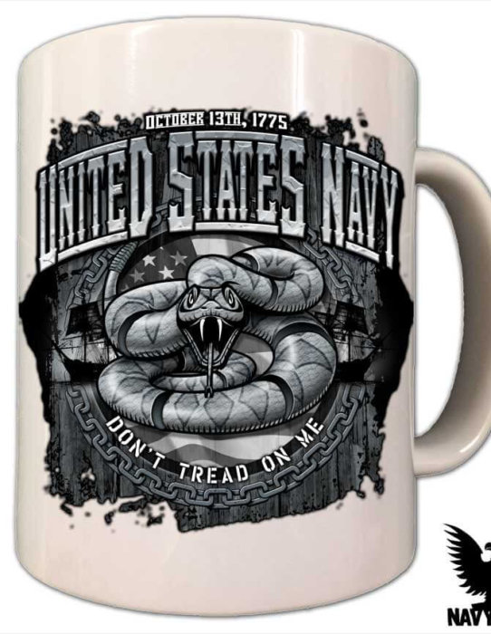 US Navy Dont Tread On Me Coffee Mug