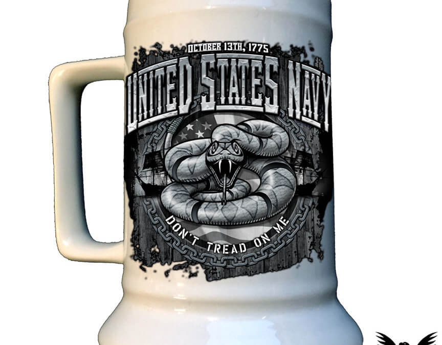 United States Navy Don’t Tread On Me Stein