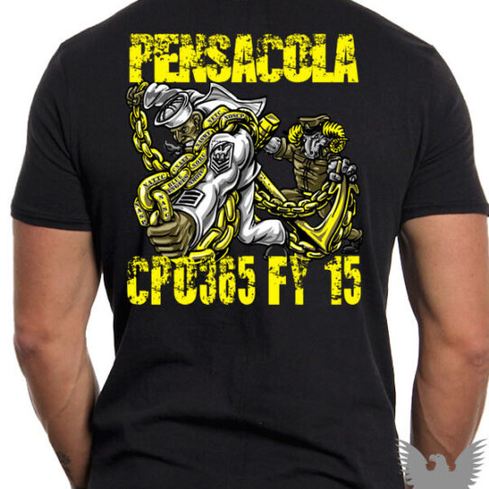 USN Pensacola CPO386 Custom Navy Shirt