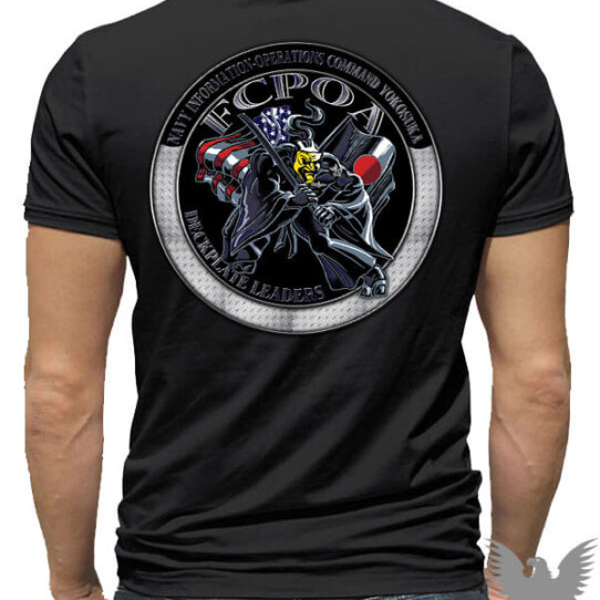 10th Fleet Yokosuka FCPOA Custom Navy Shirt