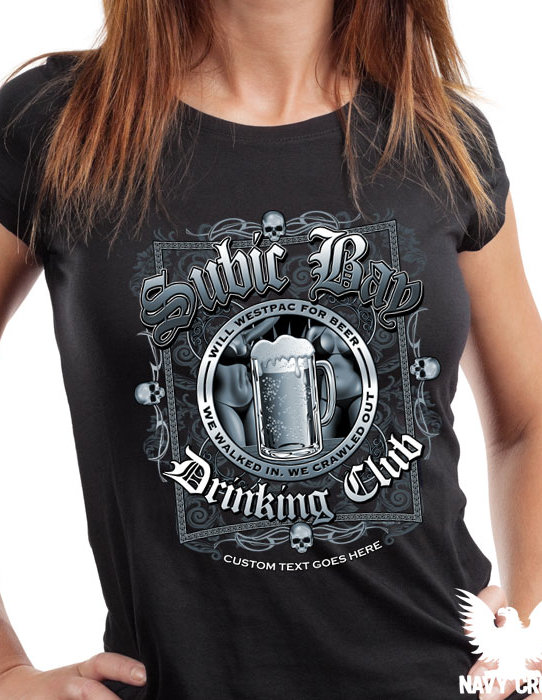US Navy Subic Bay Drinking Club Ladies Shirt
