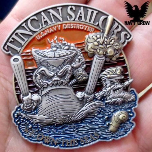 Tin Can Sailor US Navy Challenge Coin