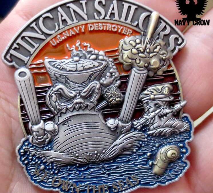 Tin Can Sailor US Navy Challenge Coin