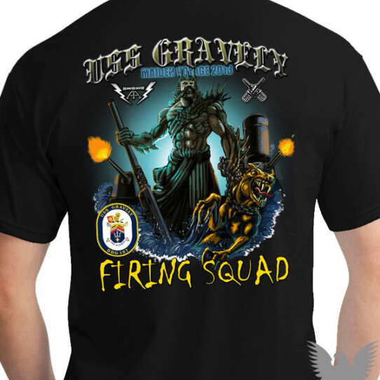 US Navy USS Gravely DDG107 CG Division Custom Navy Shirt