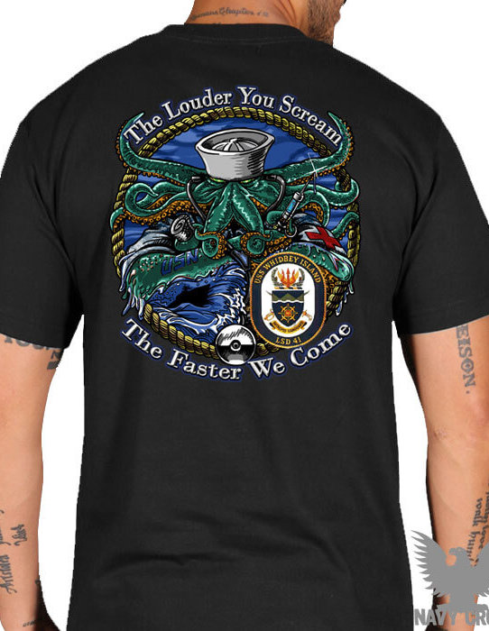 USS Whidbey Island FCPOA Custom Navy Shirt
