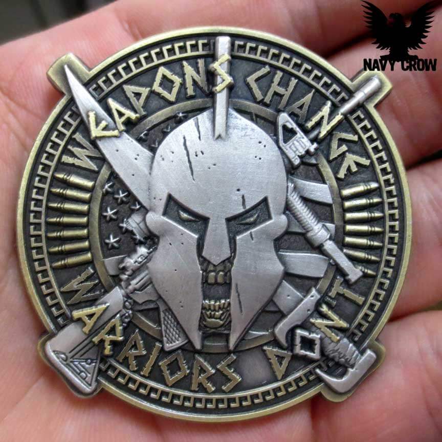 Weapons Change Warriors Dont Challenge Coin | US Navy Challenge Coins