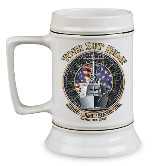 Guided Missile Destroyer Navy Custom 28 oz Stein