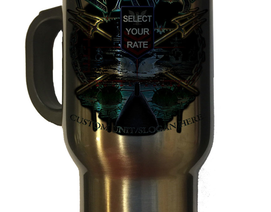 US Navy Rate Custom Travel Mug