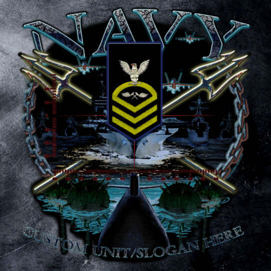 US Navy Rate Custom Tin Sign