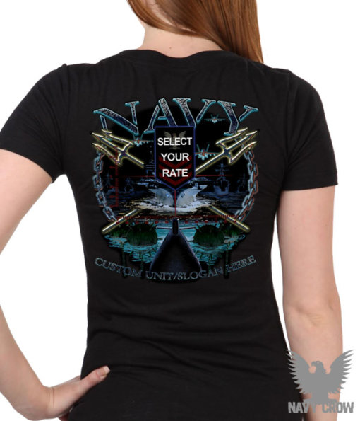 US Navy Rate Custom Ladies Shirt