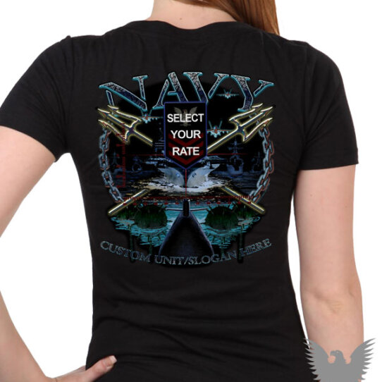 US Navy Rate Custom Ladies Shirt