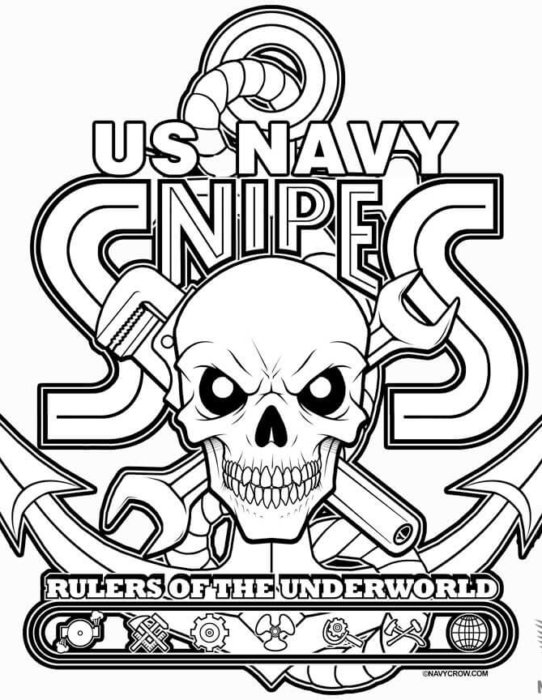 US Navy Snipes Rulers of the Underworld Sticker